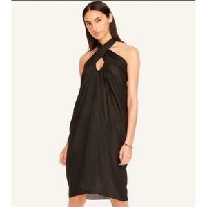 J.Crew Women Black Convertible Beach Sarong Skirt Cotton  Size XS‎